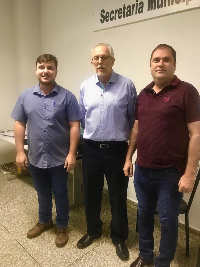 Secretário da SEDEMA Felipe Scorsatto Batista, Leopoldo Andretto e Presidente da ACE Paulo Pereira R.